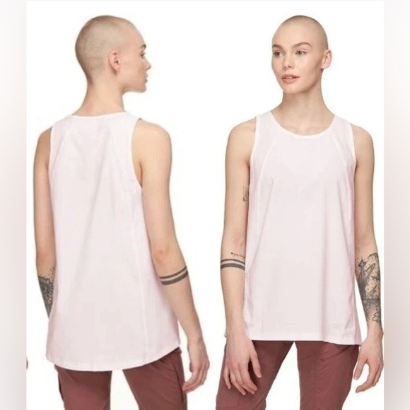 Arcteryx Contenta Sleeveless Pale Pink Tank Top Women’s Size Small Shirt SPF45 - Picture 1 of 9